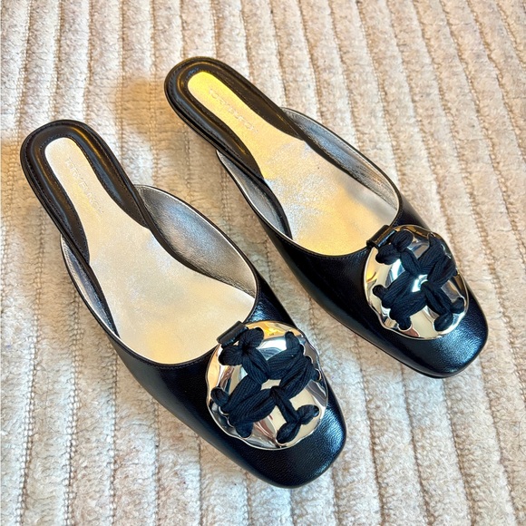 Tory Burch Black Women's Mule Shoes, women's size 6, NWT - Picture 5 of 13